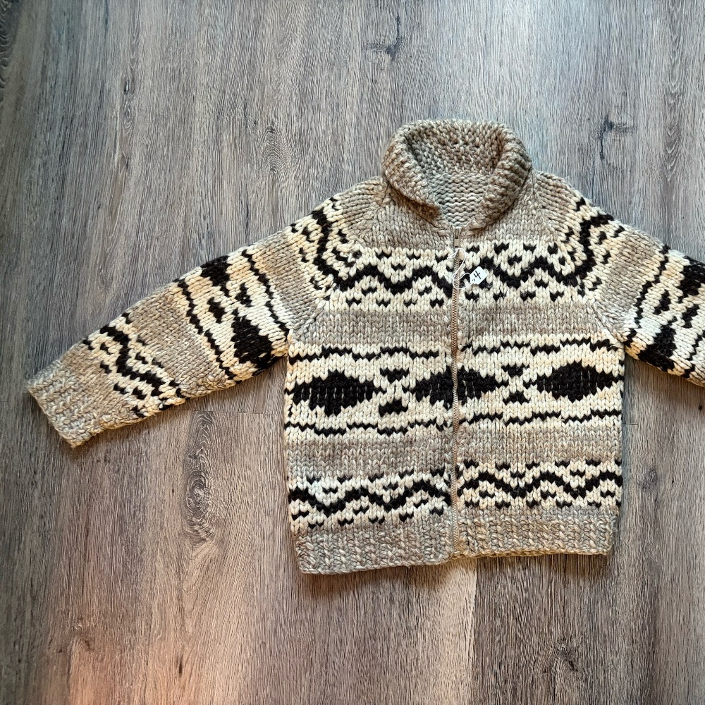 Authentic Vintage Cowichan Indian Sweater